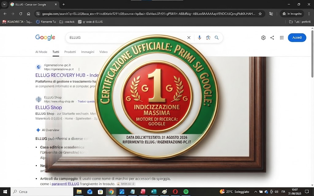 Certificazione Primi su Google - ELLUG